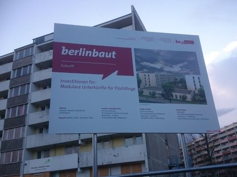 Standort für geplante Modulare Unterkunft