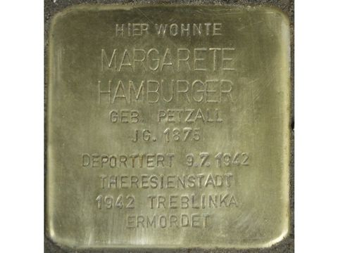 Stolperstein Margarete Hamburger (Bild: Stolpersteine-Initiative CW, Hupka)