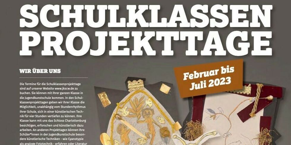 Die Jugendkunstschule bietet interessante Projekte für Schulklassen an.