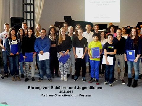 Würdigung von Engagement an der Schule