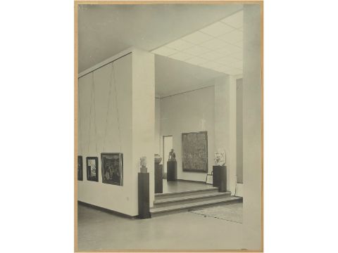 Erster Saal des Museum Folkwang, Essen, ca. 1930