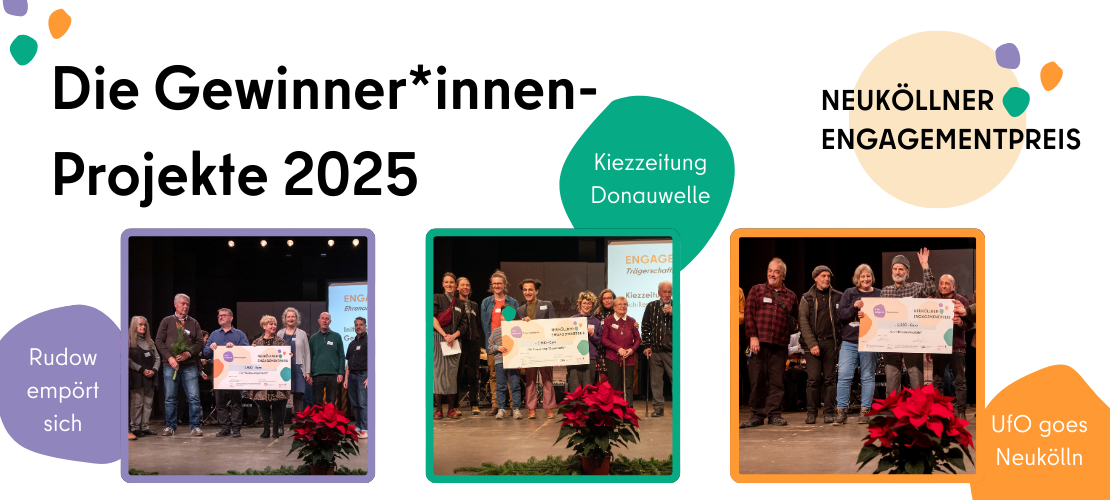 Banner Gewinner:innen Neuköllner Engagementpreis 2025