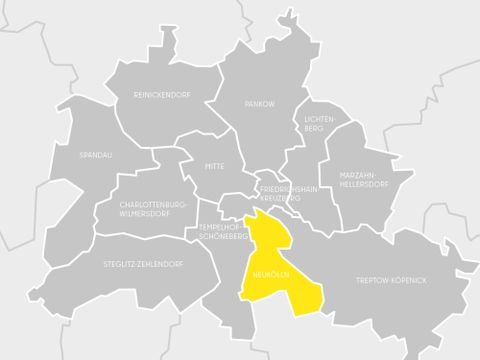 Berlin Karte Bezirk Neukölln