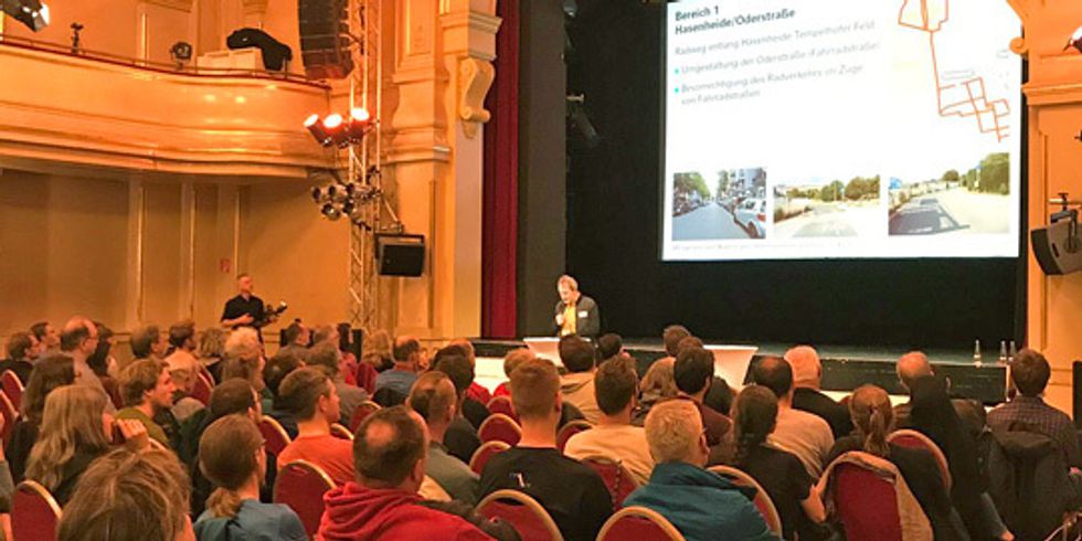 Informationsveranstaltung zur Radschnellverbindung Y-Trasse im Heimathafen Neukölln