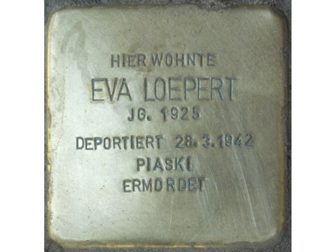 Stolperstein Eva Loepert (Bild: Stolpersteine-Initiative CW, Hupka)