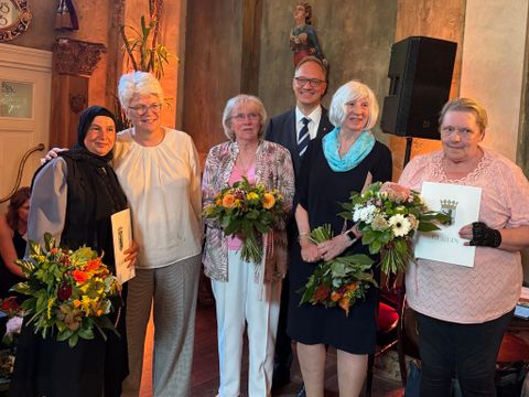 Jubilare bei der Verleihung des Ehrenamtspreises 2025