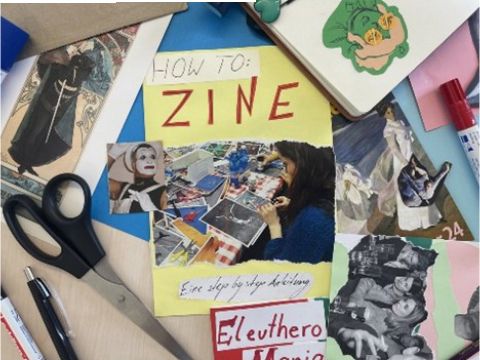 Blick auf gestaltete Zine