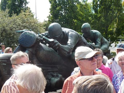 Motorradfahrer-Skulptur, 12.7.2014, Foto: KHMM
