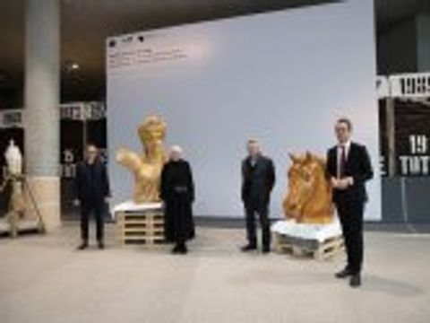 Eröffnung der Schauwerkstatt zur Quadriga im Deutschen Bundestag, Oktober 2020 (Bild: DBT/Junophoto, Julia Nowak)