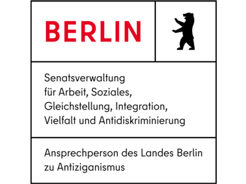 Logo Ansprechperson des Landes Berlin zu Antiziganismus