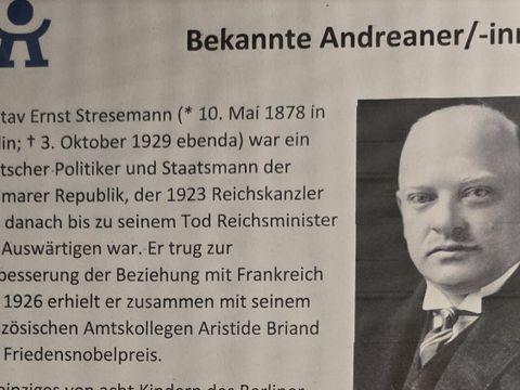 Gustav Stresemann war unter seinen Mitschüler*innen als „Archimedes“ bekannt