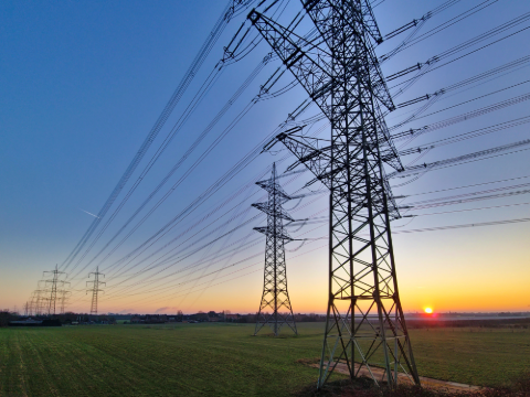 Hochspannungsmaste Strominfrastruktur