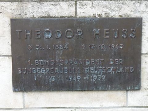 Gedenktafel für Theodor Heuss, 12.6.2010