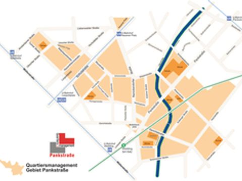 Gebietskarte Quartiersmanagement Pankstraße