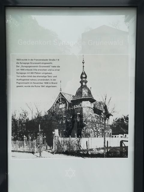 Gedenkort Synagoge Grunewald (Bild: Hupka)