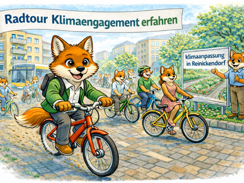 Füchse erfahren Klimaengagement