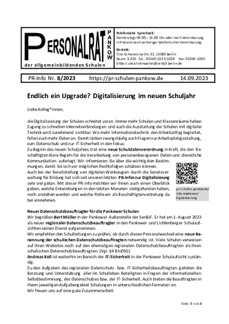 08/2023: Endlich ein Upgrade? Digitalisierung im neuen Schuljahr
