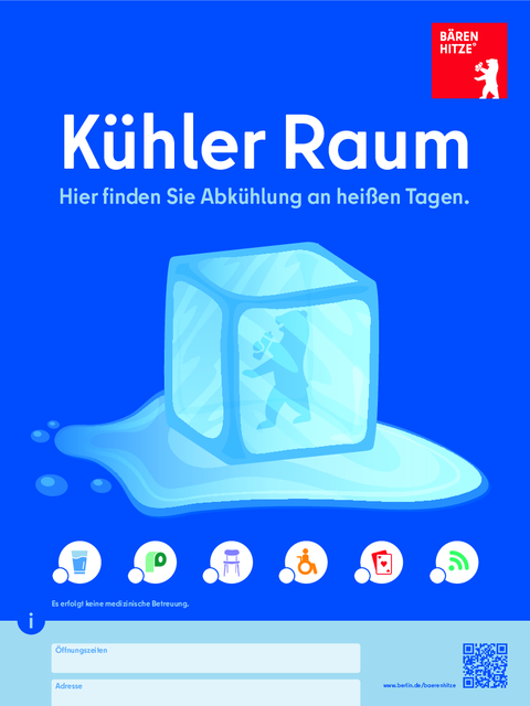 Plakat kühle Räume