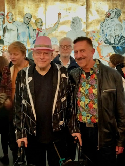 Rosa von Praunheim (links) und Rinaldo Hopf (rechts)