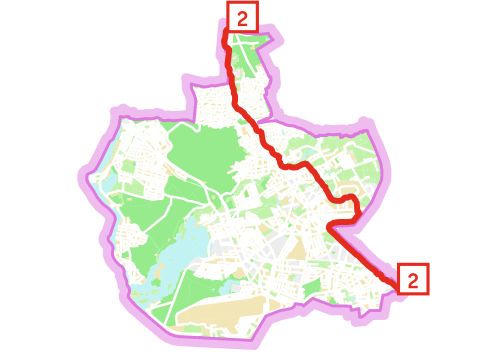 Radroute 2 - Übersicht