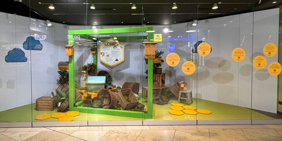 Nistkastenausstellung Einkaufszentrum Wilma
