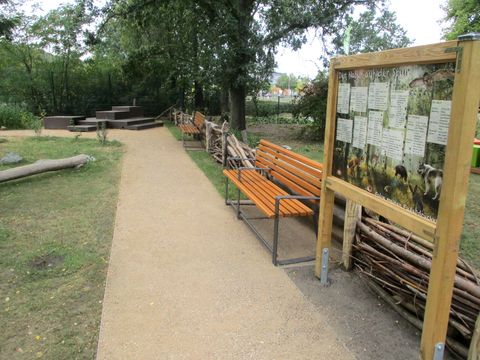 Außengelände der Naturschutzstation Hahnebeg