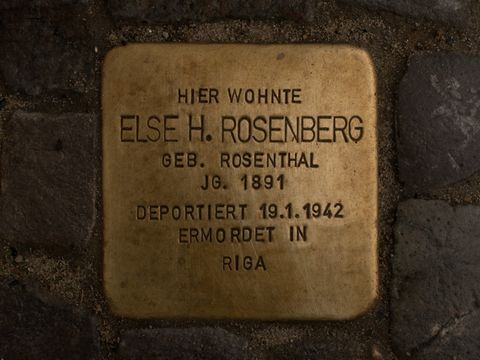 Stolperstein Else H. Rosenberg, 03.06.2012