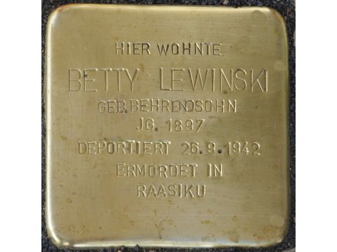 Stolperstein Betty Lewinski