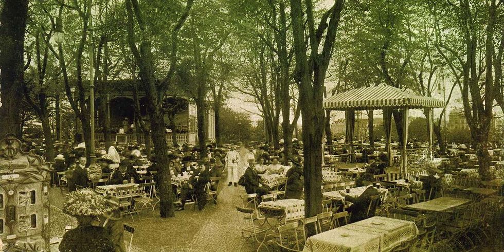 Ausschank der Bötzow-Brauerei, Postkarte vor 1916