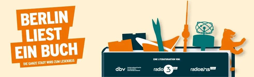 Banner zur Aktion Berlin liest ein Buch