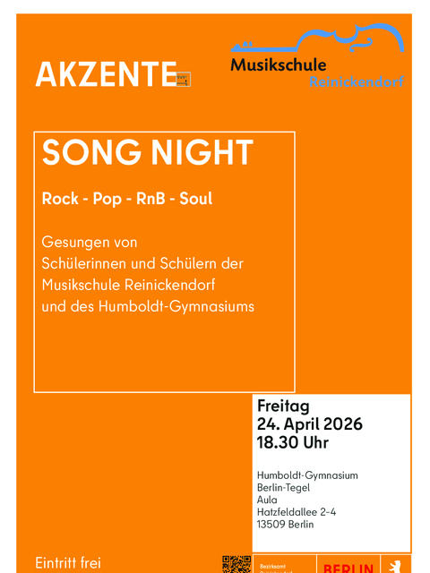 Plakat Song Night 2026