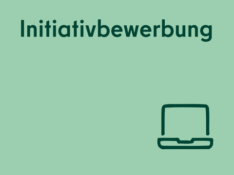 Initiativbewerbung mit Laptop Icon