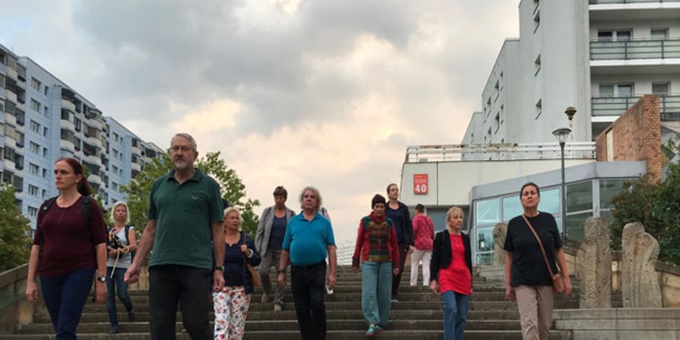 Einladung zum performativen Spaziergang, Marzahner Promenade