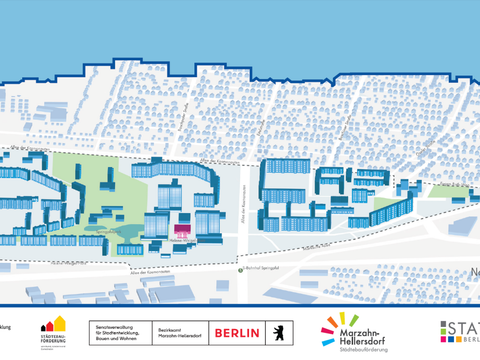 Grafische Darstellung des Untersuchungsgebietes (Planungsraum Springpfuhl)