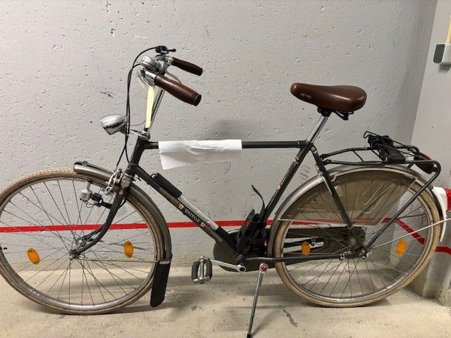 Graues Herrenfahrrad