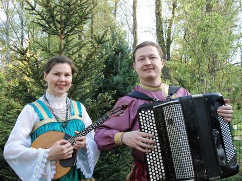 Duo Faller mit Ihren Instrumenten