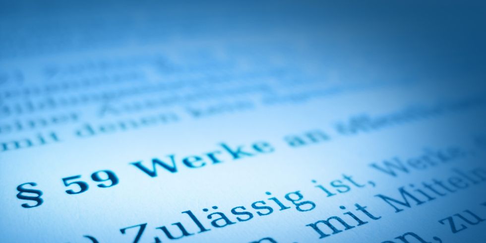 Auszug eines Gesetzestextes