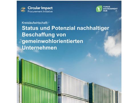 Statusbericht zur nachhaltigen Beschaffung des YUNUS Environment Hub