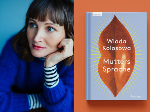 Wlada Kolosowa mit ihrem Buch "Mutters Sprache"
