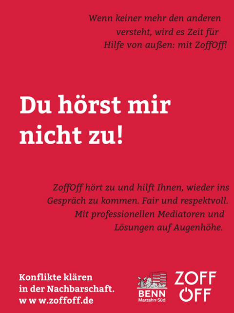 Poster zum Angebot bei BENN Marzahn-Süd (Bild: ZoffOff e.V. )