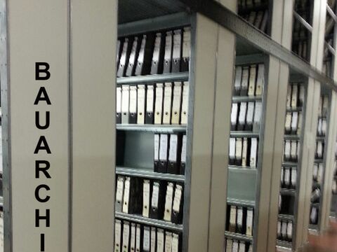 Aktenschränke im Bauarchiv