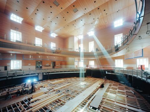 Der Pierre Boulez Saal in der Bauphase, September 2016