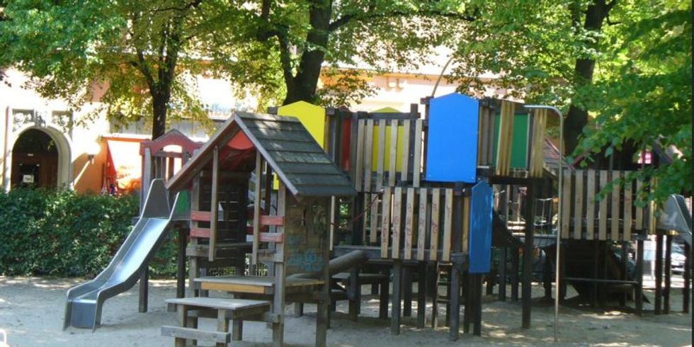 Wird auch umgebaut: der Spielplatz am Rüdesheimer Platz.