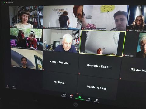 Video-Konferenz der Kinderjury 2020