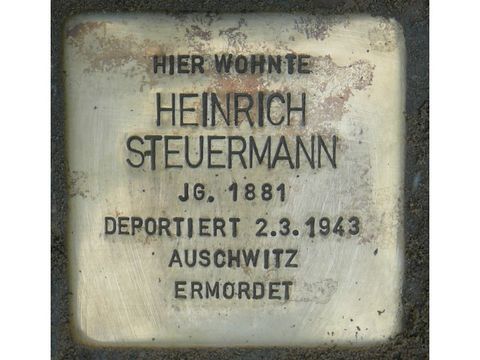 Stolperstein Heinrich Steuermann (Bild: Stolpersteine-Initiative CW)