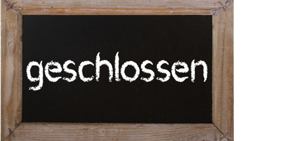 Schild geschlossen