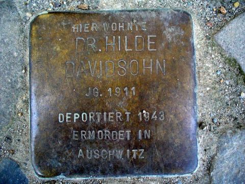Stolperstein für Dr. Hilde Davidsohn