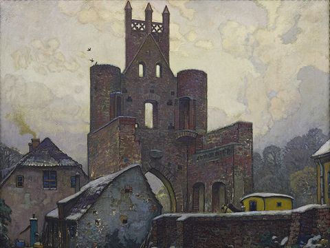 Berliner Tor in Mittenwalde, Hans Harting, Wandgemälde 018 (Bild: Mila Hacke, Mila Hacke Architektur-Fotografie, Berlin)