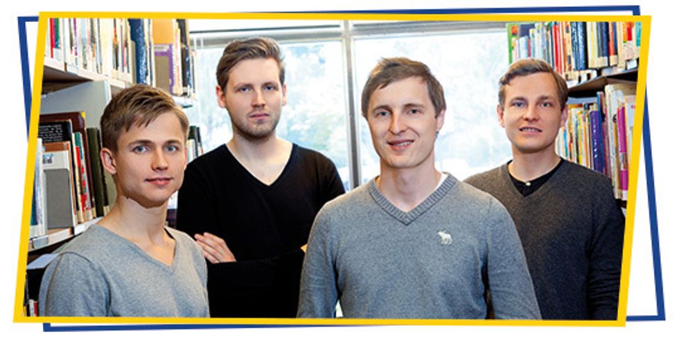 Gründerteam: Tobias Balling, Niklas Jansen, Holger Seim und Sebastian Klein (von links)