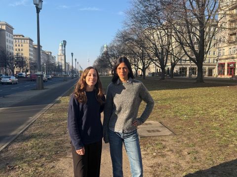 Klimaschutzmanagerinnen Birte Dohlen und Zoë Naomi Hoffmann